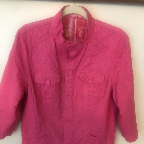 Reversible Tye dye pink light weight jacket. - Picture 3 of 4